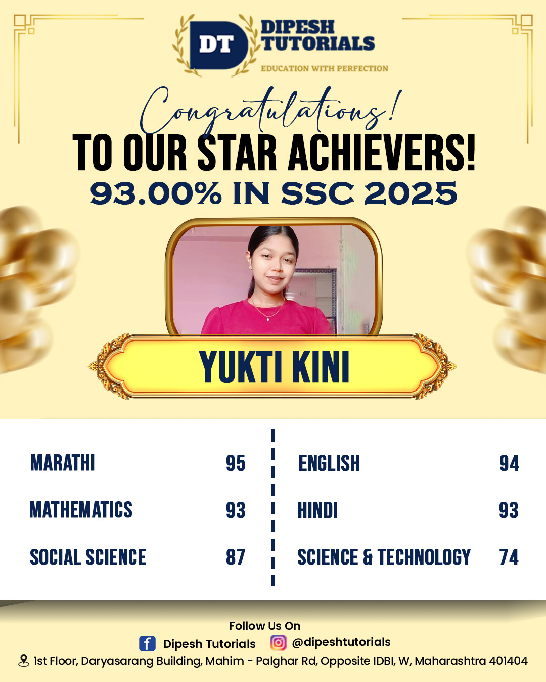 Our Topper Student 19